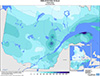 Neige au sol (cm) Valeurs observées